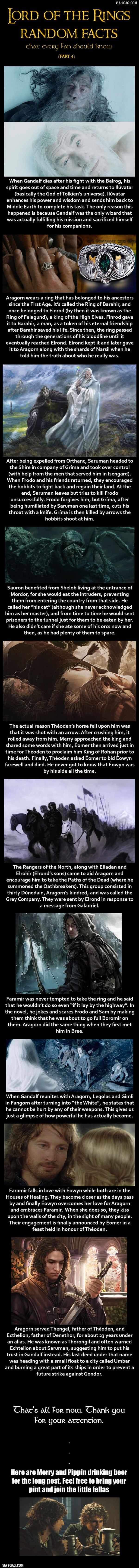 Lord of the Rings Random Facts Part 4