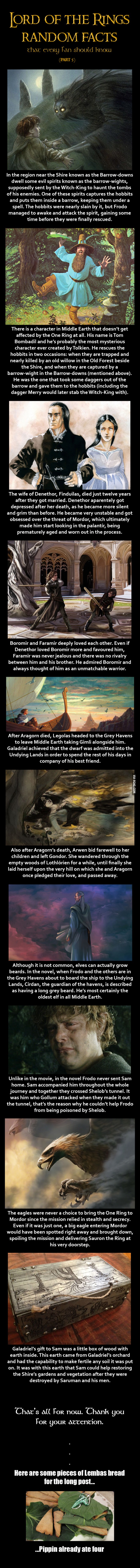 Lord of the Rings Random Facts Part 5