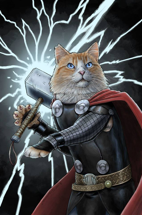 Marvel Cat Art