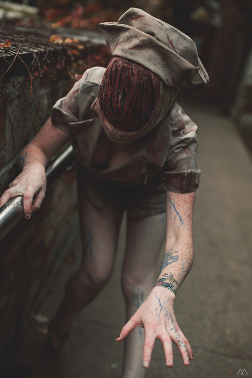 Bubblehead Nurse from Silent Hill Cosplay