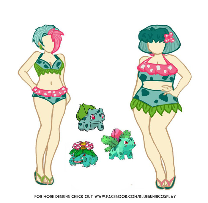 Pokemon Swimwear Designs
