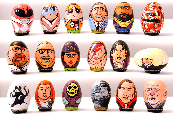 Amazingly Detailed Pop Culture Easter Egg Art