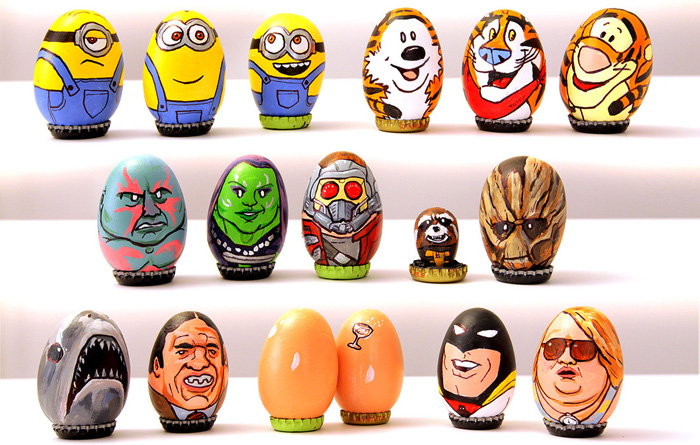 Amazingly Detailed Pop Culture Easter Egg Art