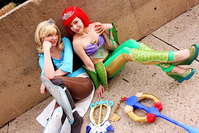 Warrior Princesses Cinderella & Ariel Cosplay
