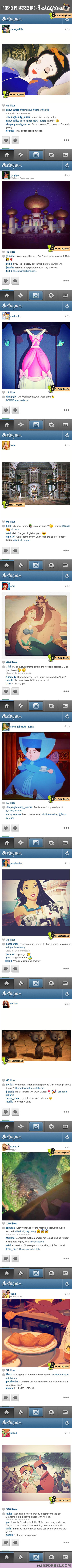 If Disney Princesses Had Instagram...