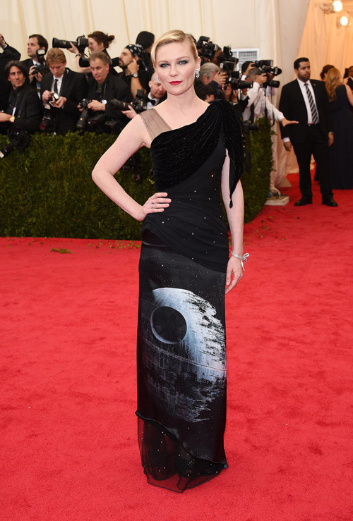 Kirsten Dunst Wears Death Star Dress Rodarte Star Wars Collection