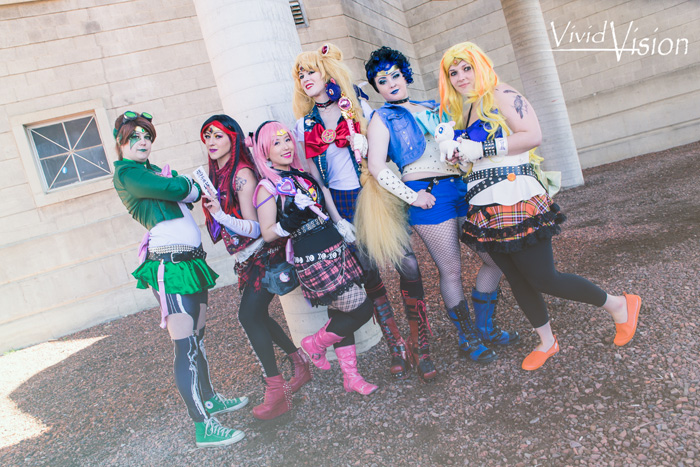 Punk Sailor Scouts Group Cosplay