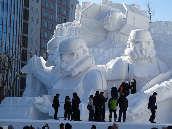 Star Wars Dark Side Snow Sculpture