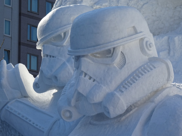 Star Wars Dark Side Snow Sculpture