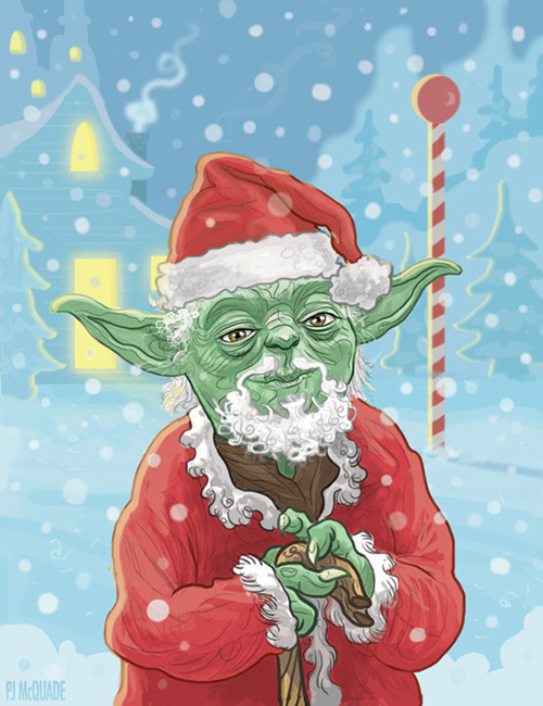 Star Wars Christmas Card Art
