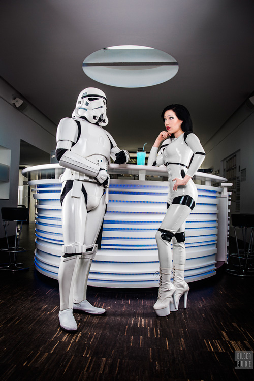 Latex Stormtrooper Photoshoot