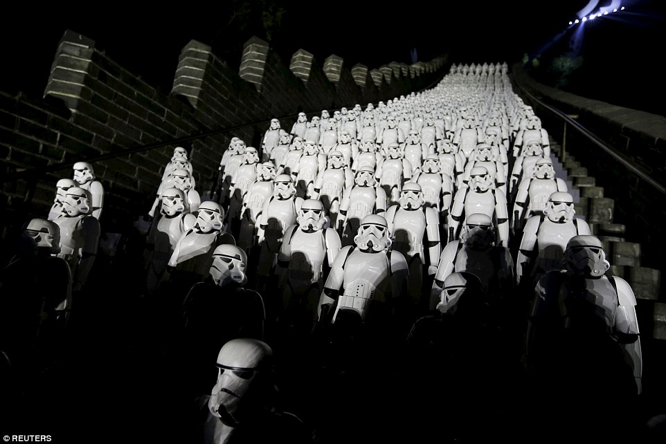 Stormtroopers Display at the Great Wall of China