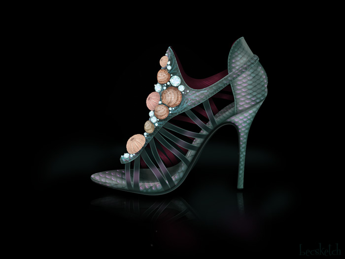 Disney Princess Inspired Heel Designs