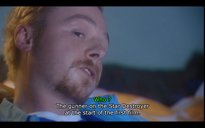 Star Wars Chaos Theory Quote from Spaced