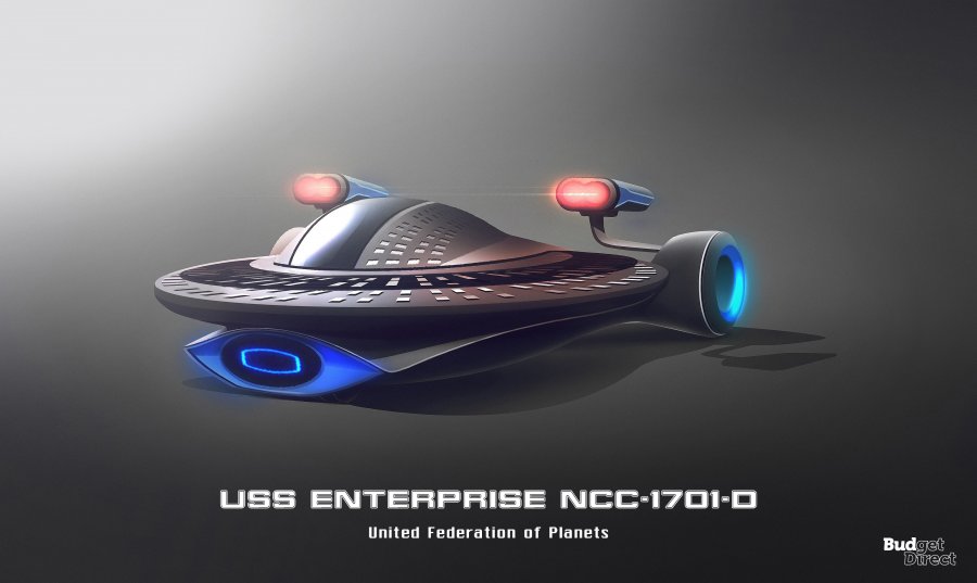 Star Trek Ships Redesigned as Cars