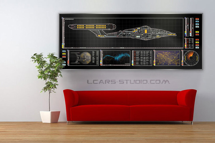 Star Trek LCARS Schematic Prints