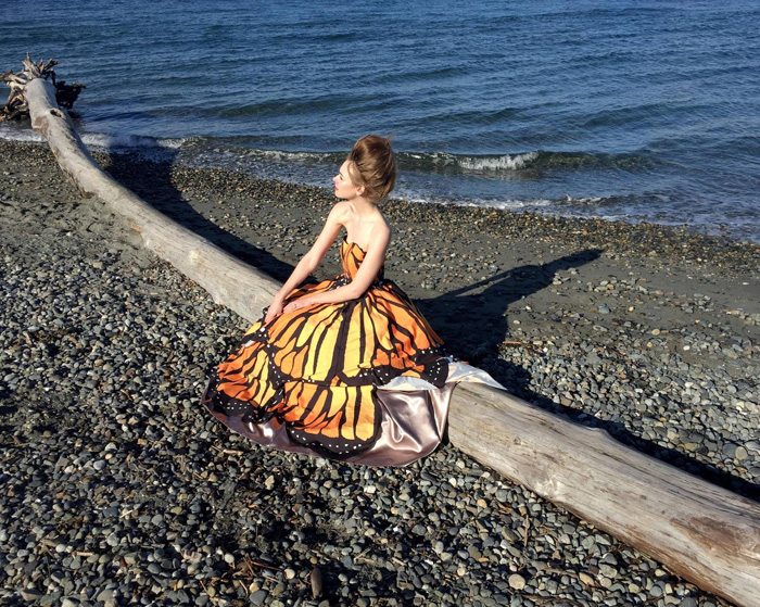  Transforming Butterfly Gown