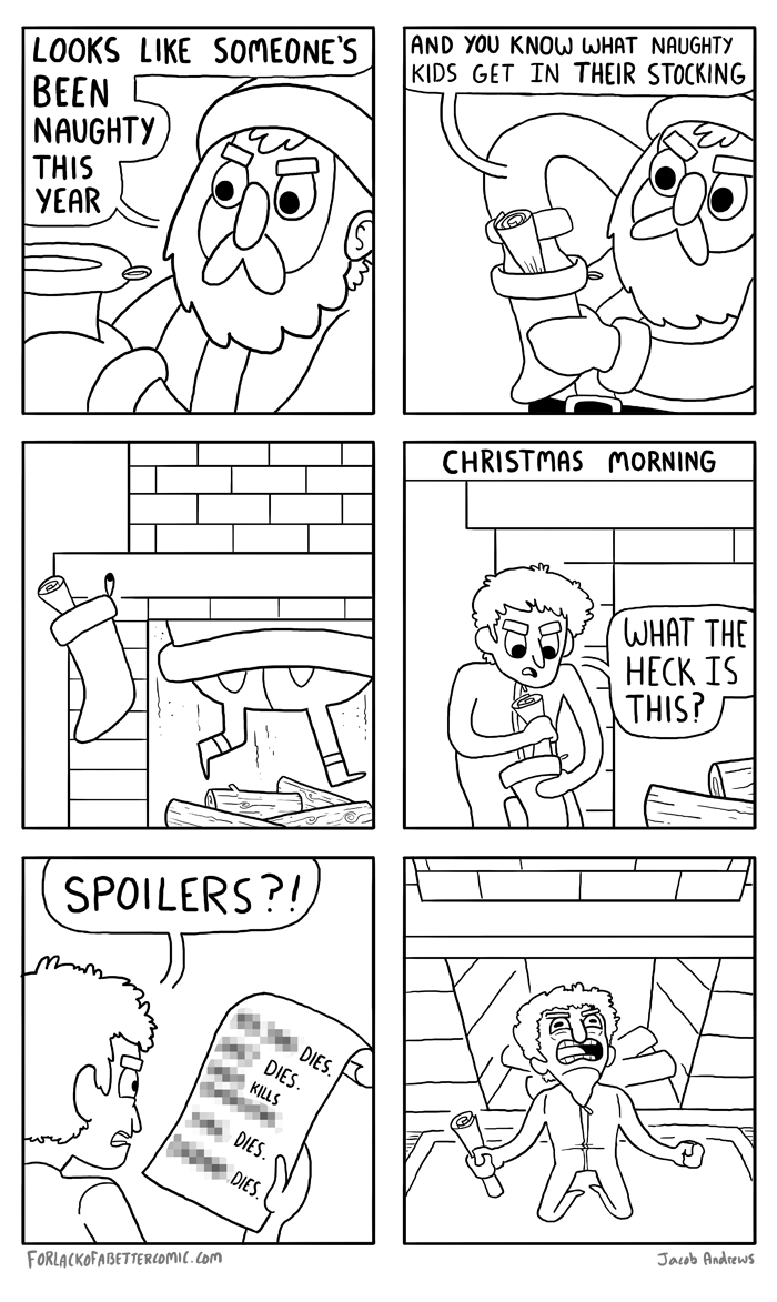 Santa Spoilers Comic