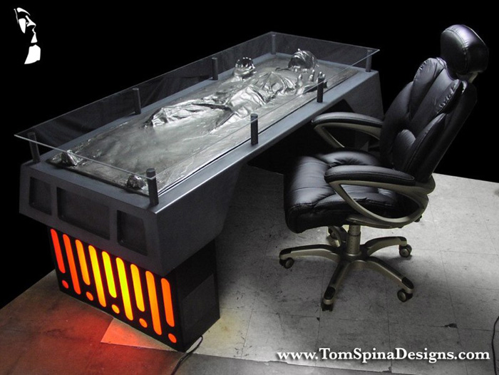 Han Solo in Carbonite Star Wars Desk