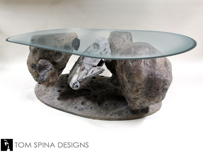 Millennium Falcon Asteroid Chase Coffee Table