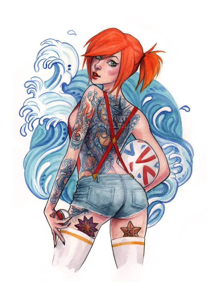 Sexy Geeky Watercolor Pinups