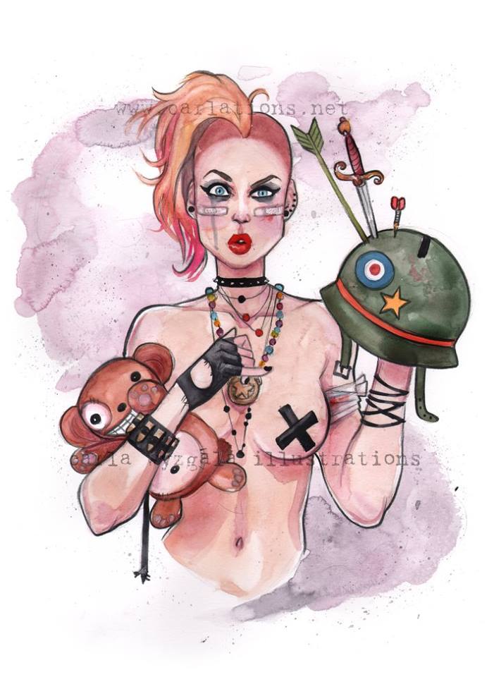 Sexy Geeky Watercolor Pinups