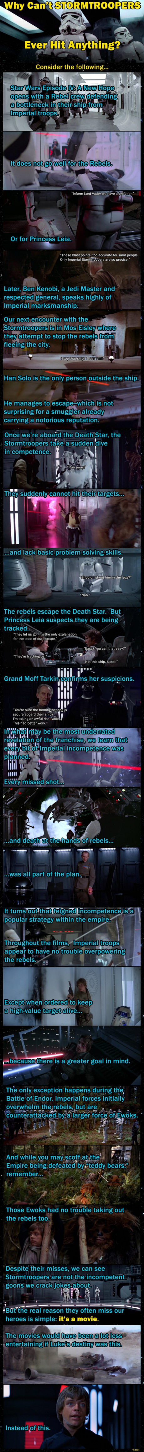 Why Stormtroopers Cant Hit Anything Fan Theory