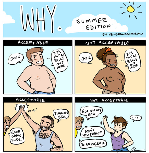 Summer Attire Double Standard Comic