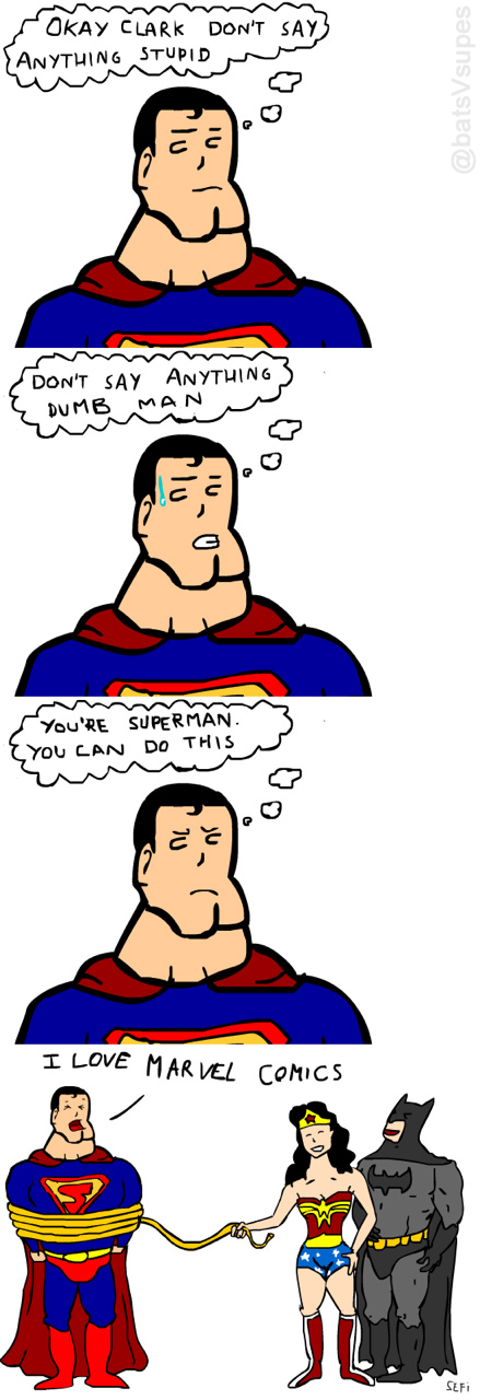 Nervous Superman Comic