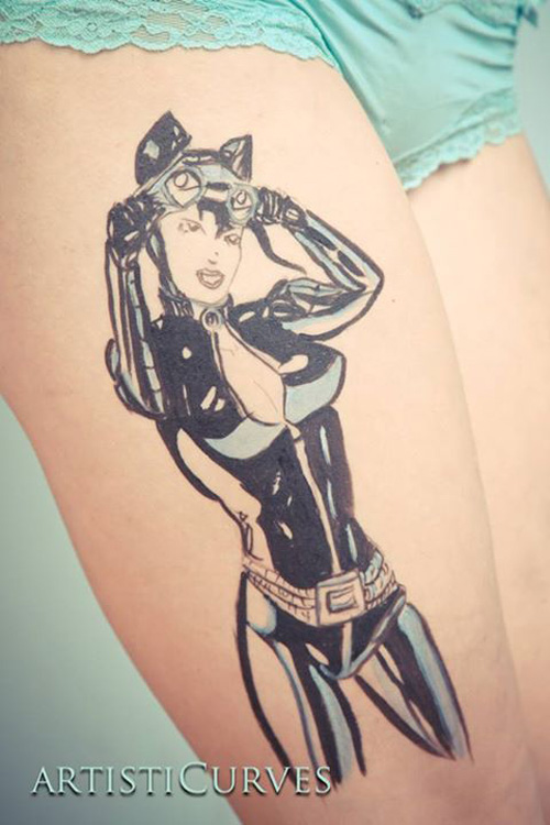 DC Comics + Star Wars Body Paint Tattoos