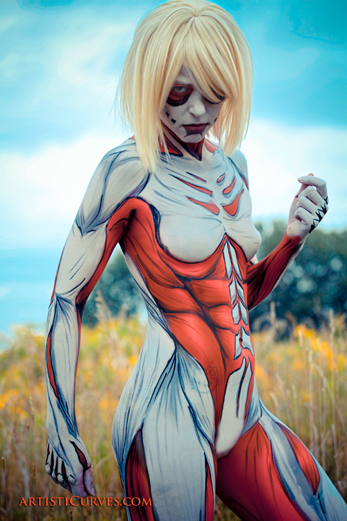 Female Titan Body Paint