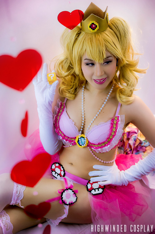 Princess Peach Valentines Day Cosplay