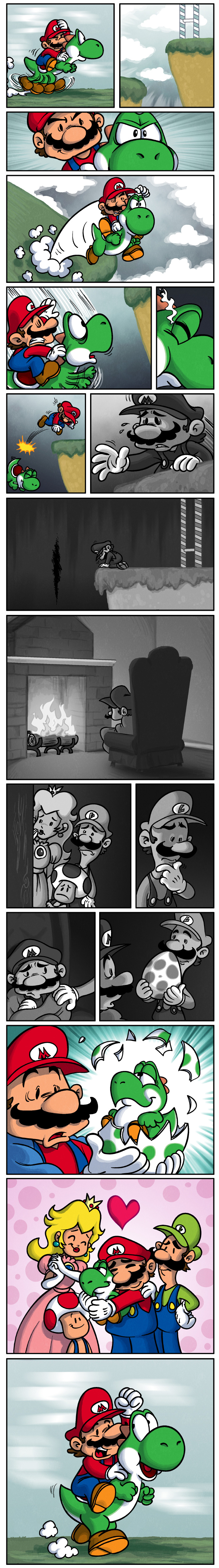 Dark Nintendo Comic: How Mario Deals with Yoshi