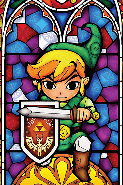 Legend of Zelda Stained Glass Wall Decal