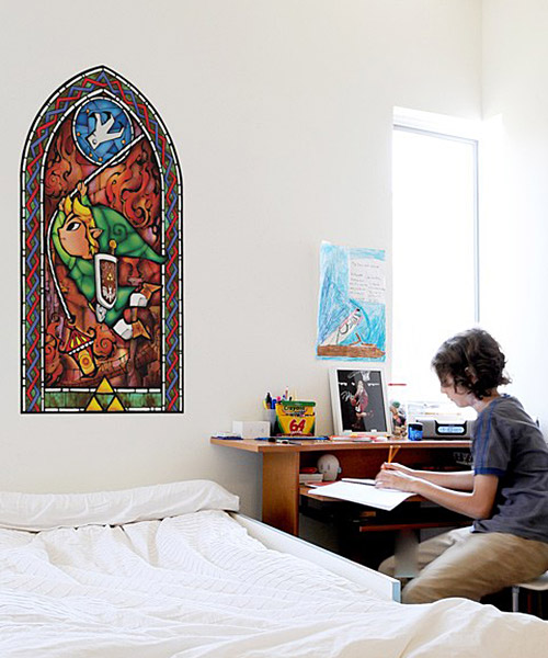 Legend of Zelda Stained Glass Wall Decal