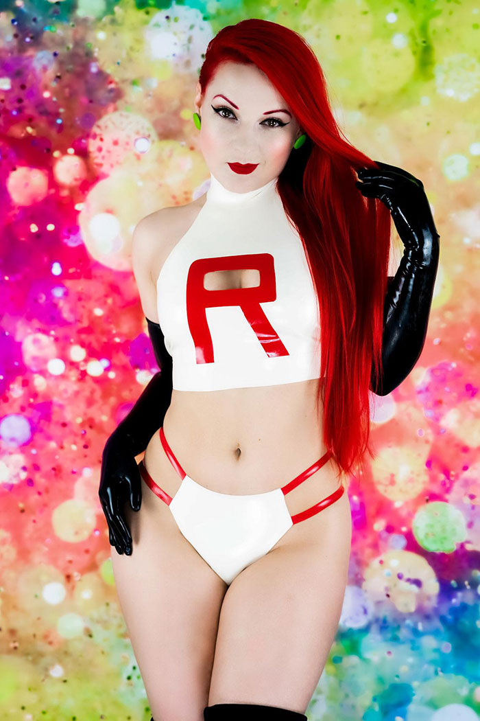 Team Rocket from Pokemon Latex Lingerie Team Rocket from Pokemon Latex Lingerie