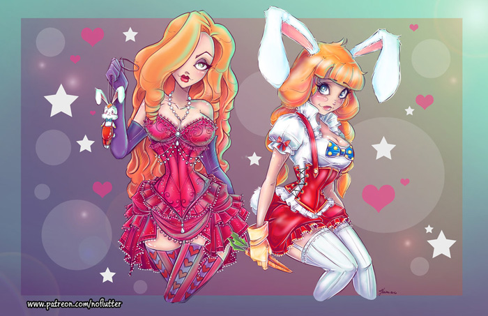 Jessica Rabbit & Regina Rabbit Fan Art