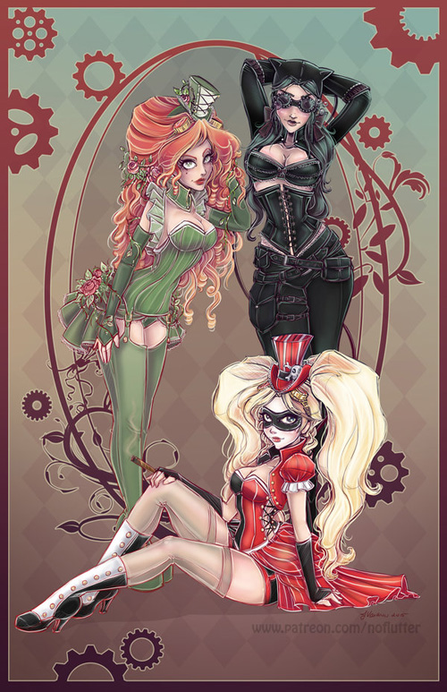 Victorian Gotham Siren Villain Girls