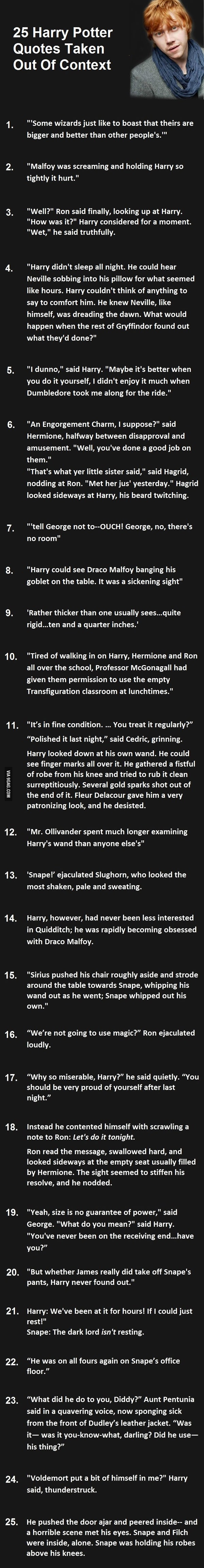 Harry Potter Quotes Taken Out Of Context