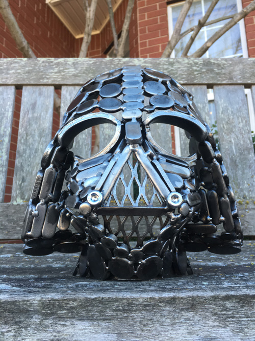 Star Wars Helmet Metal Sculptures