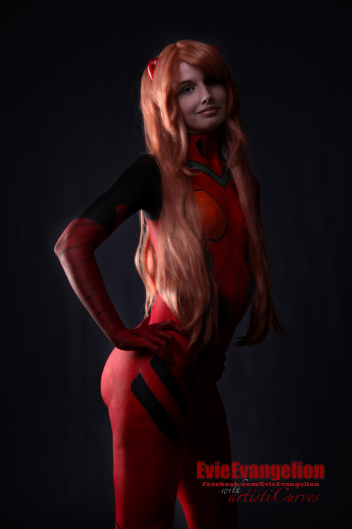 Asuka from Evangelion Body Paint