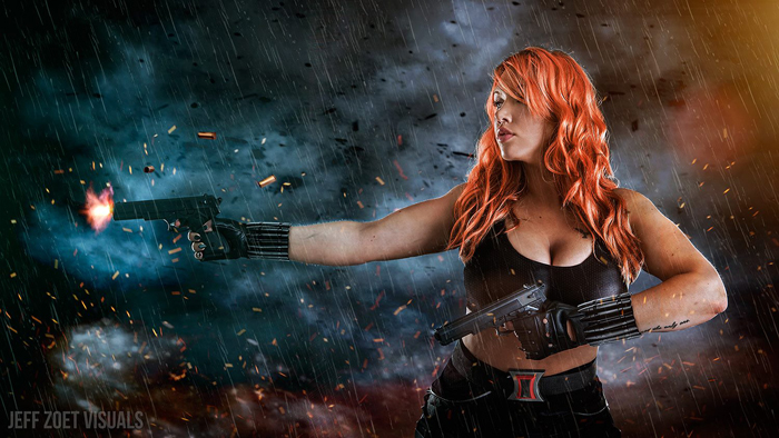 We think she makes an amazing Black Widow! 
