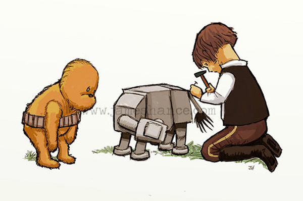 Chew Star Wars/Winie the Pooh Fan Art