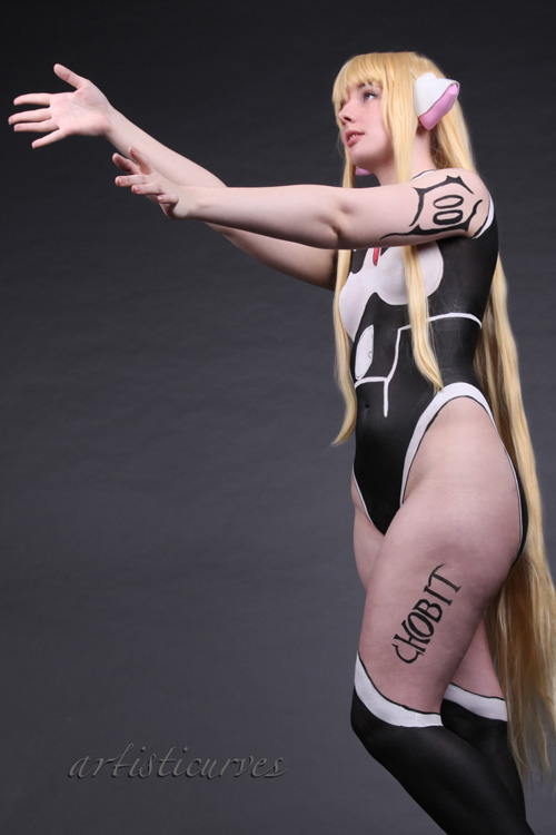 Chii from Chobits Body Paint