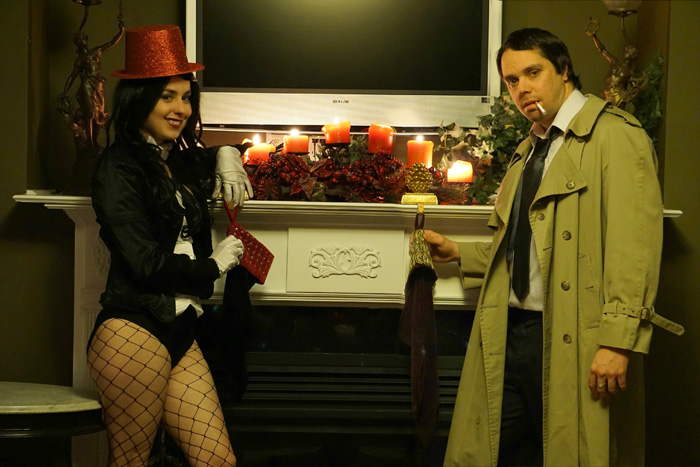 Christmas Zatanna & Constantine Cosplay