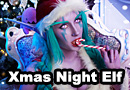 Christmas Night Elf Cosplay