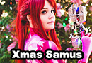 Christmas Zero Suit Samus Cosplay