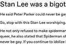 Someone Claims Stan Lee Was a Bigot and Gets Shut Down