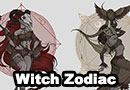 Witch Zodiac Art