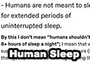 Humans Are Not Meant to Sleep the Way We Do